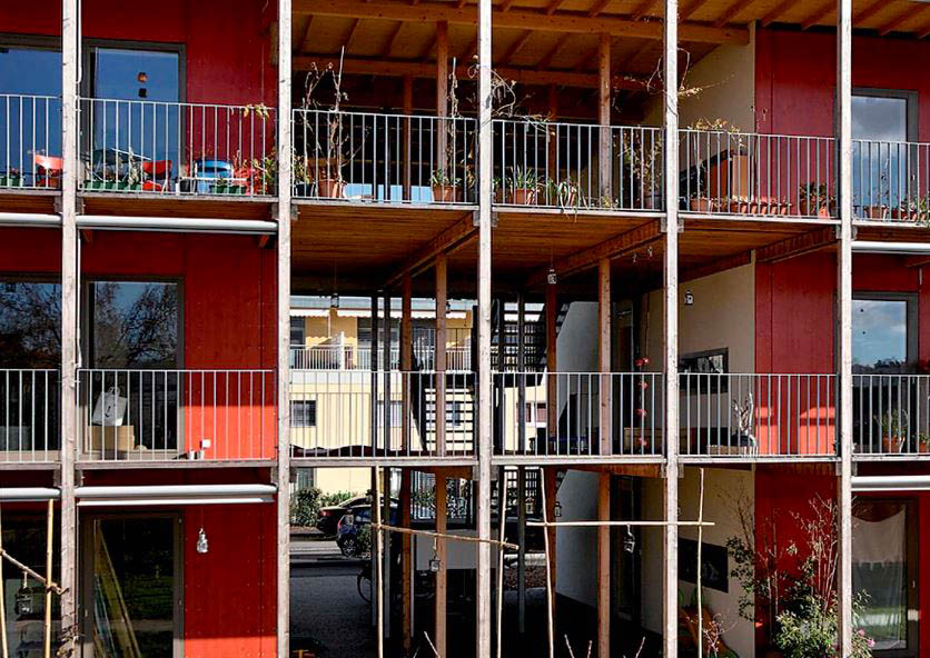 Façade de l'immeuble de la coopérative CODHA