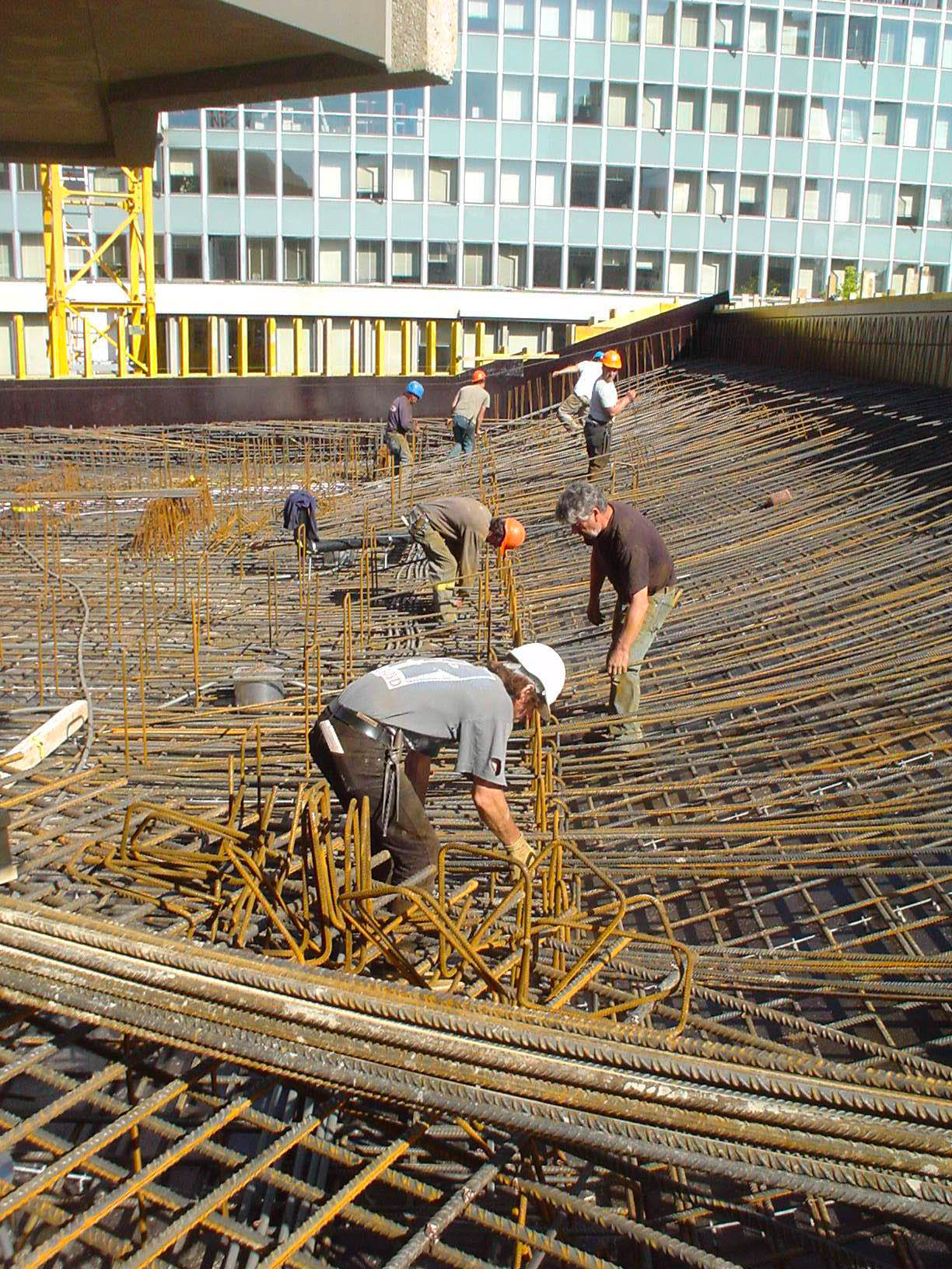 Travaux sur la toiture de l'entrée du CICG