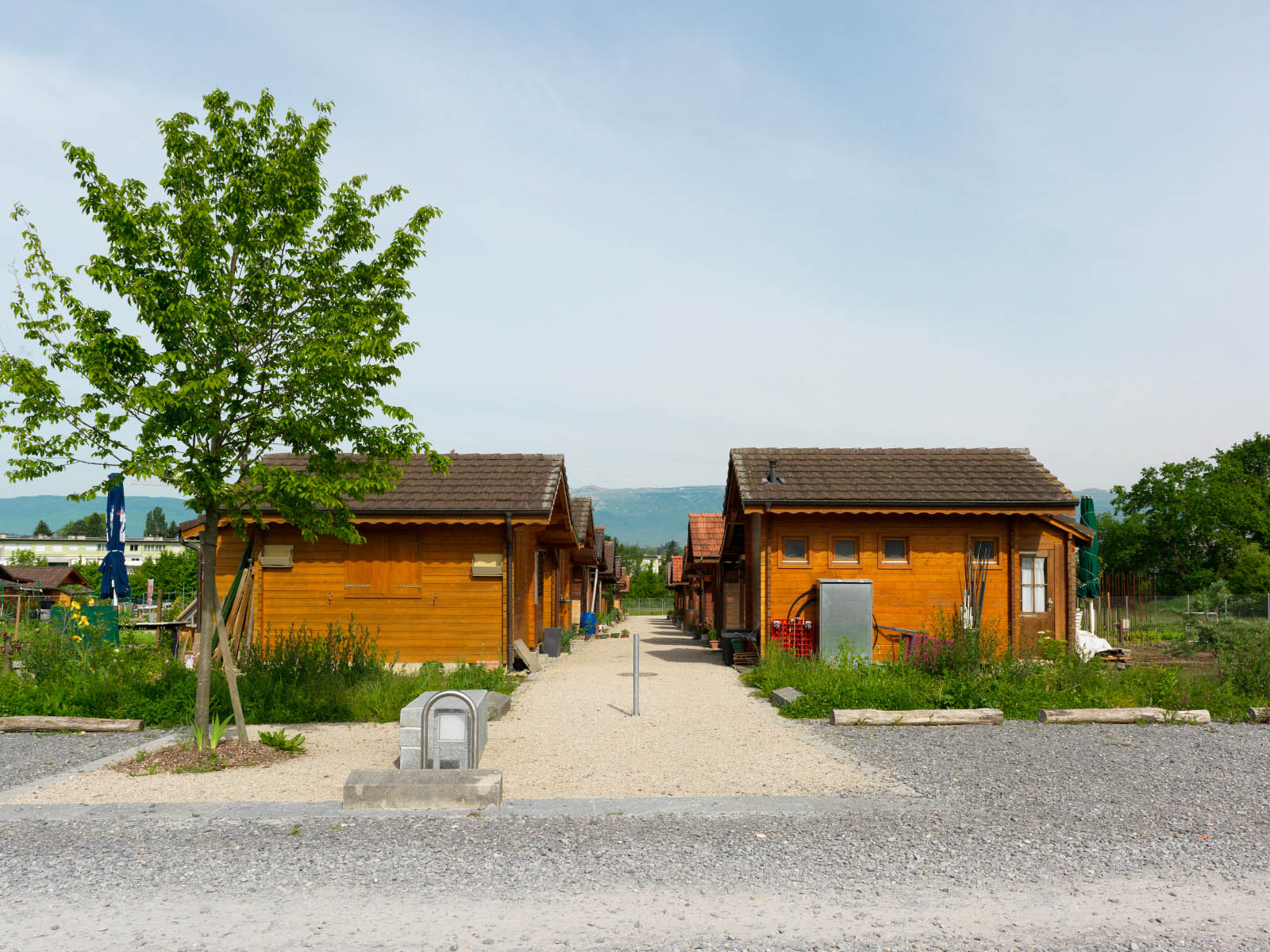 Entrée des jardins familiaux de Plan-les-Ouates
