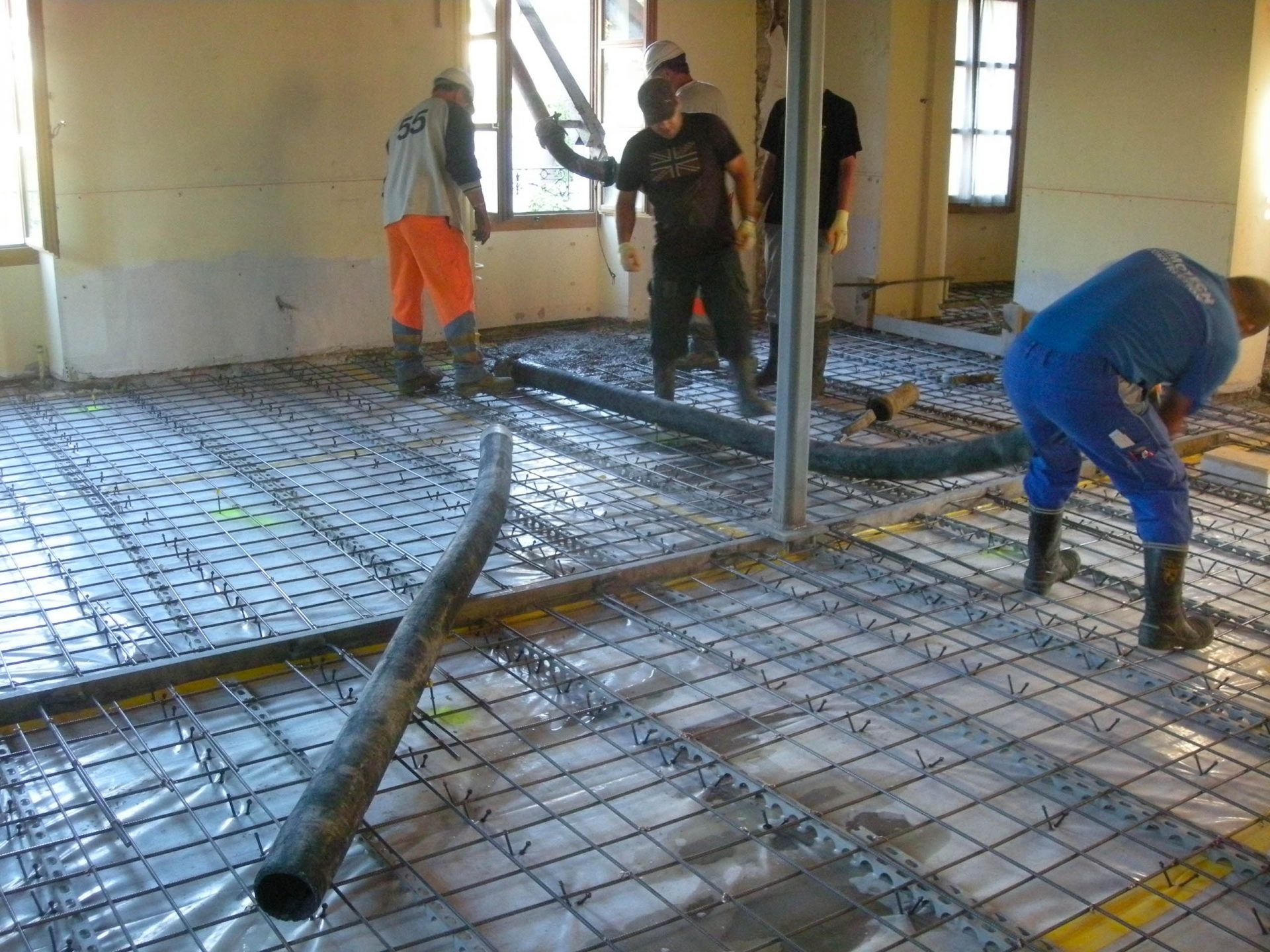 Travaux sur radier restaurant l'Olivier de Provence
