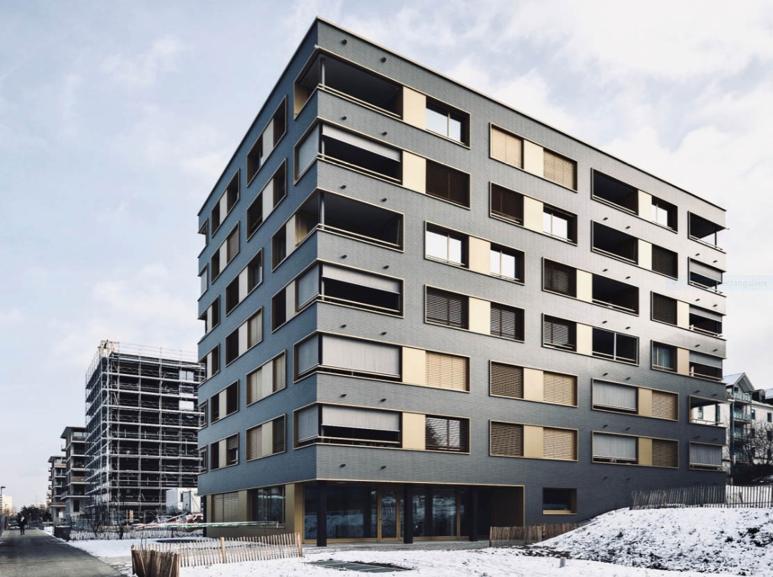 Vue d'ensemble immeuble au Vergers Fondation Nouveau Meyrin