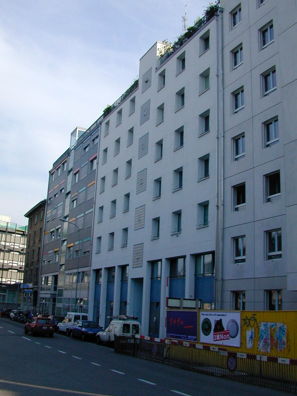 Façade de l'immeuble d'habitation de la coopérativve La Rencontre