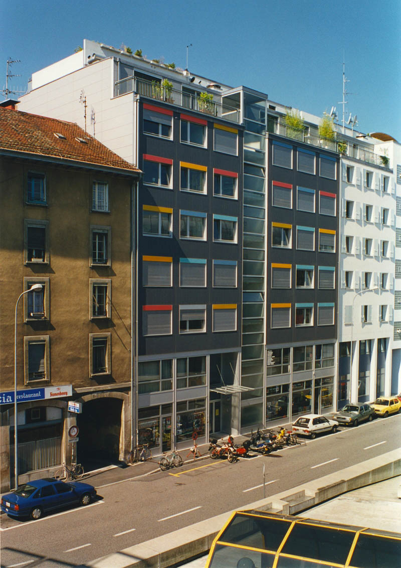 Façade de l'immeuble d'habitation de la coopérativve La Rencontre