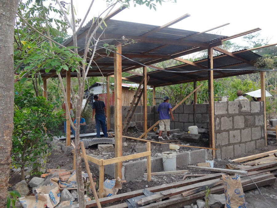 Structure en bois et maçonnerie
