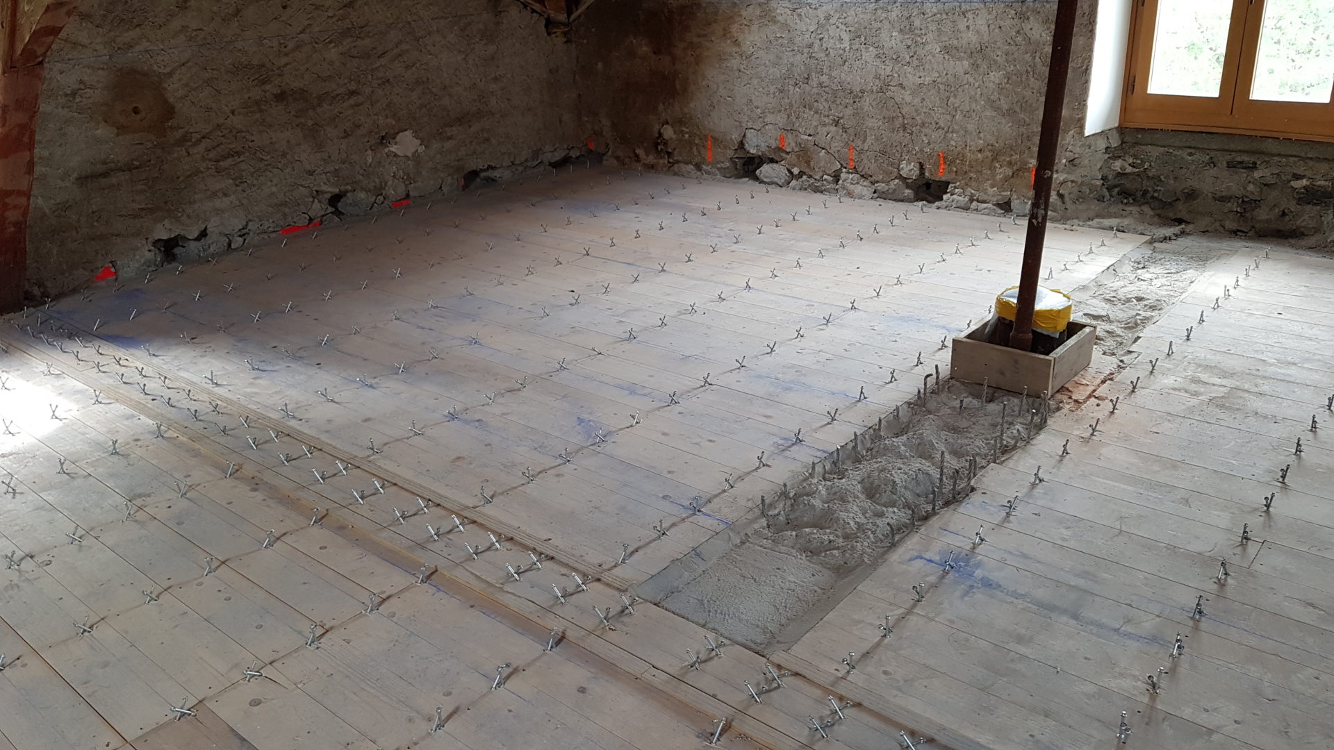 Paquette chantier Dalles béton