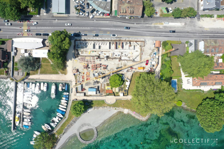 Chantier Port Gitana vue du drone
