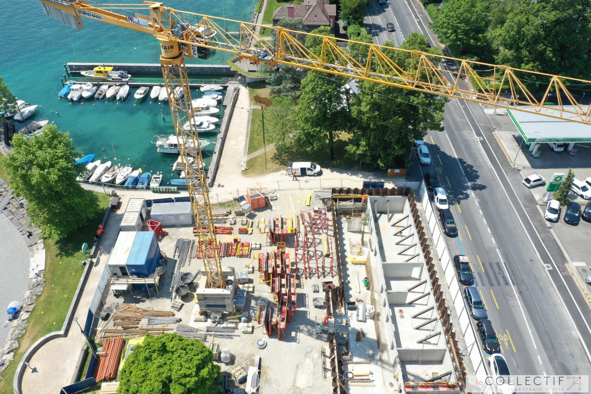 Chantier Port Gitana vue du drone