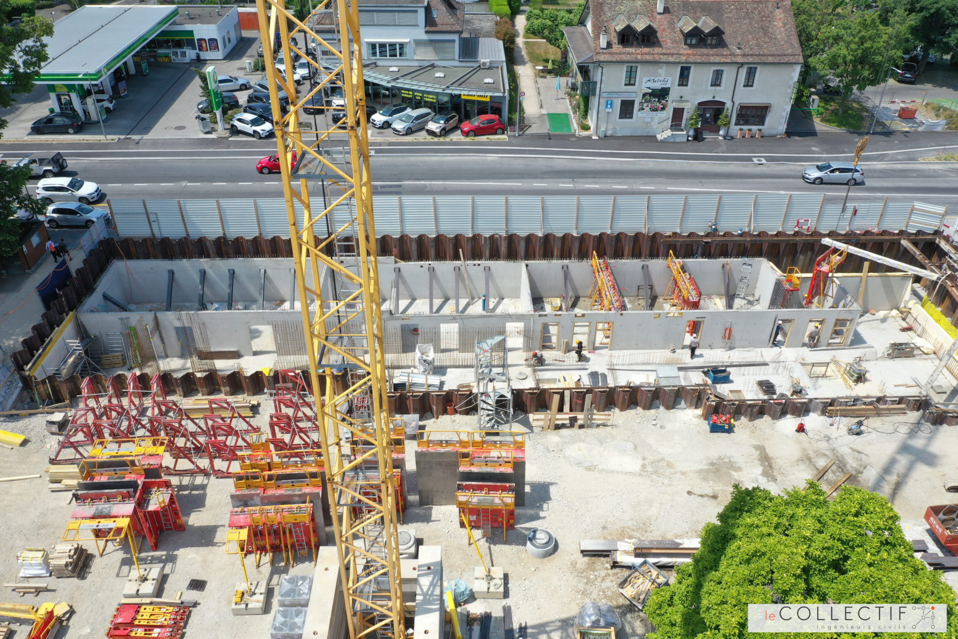 Chantier Port Gitana vue du drone