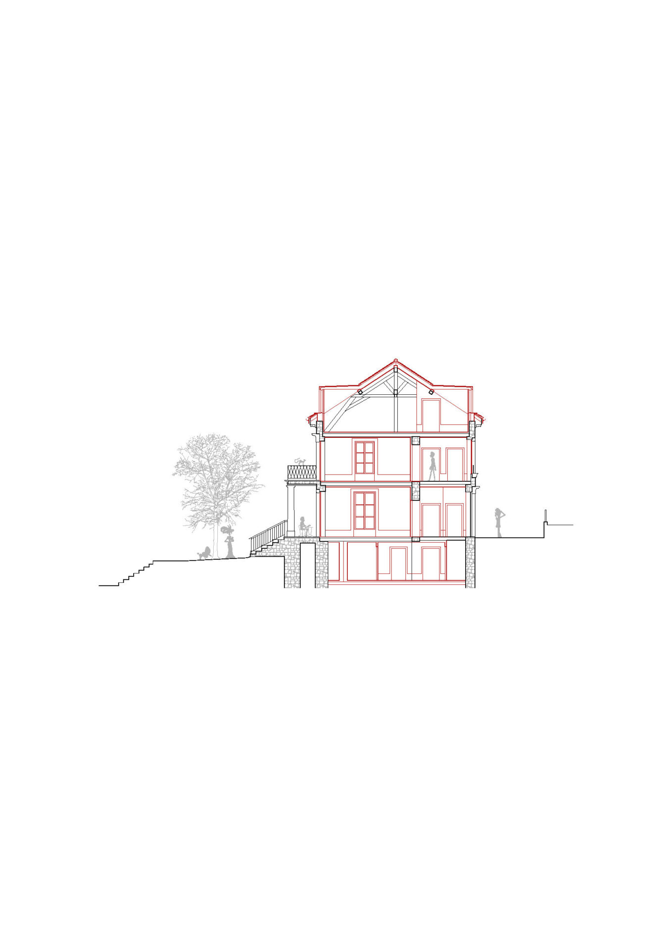 Villa Rapin plan coupe